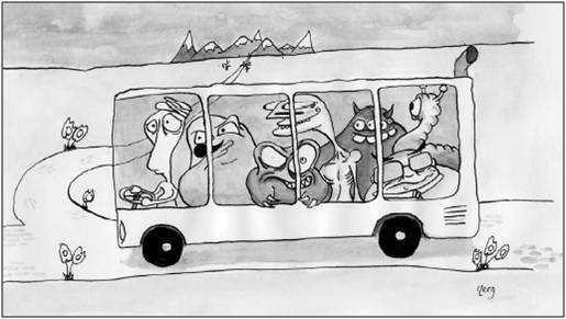 Passengers on the bus